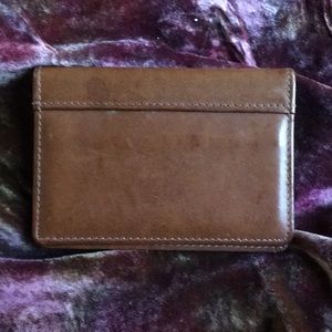 Dr. Quinn leather cardholder- Leeman Leather
